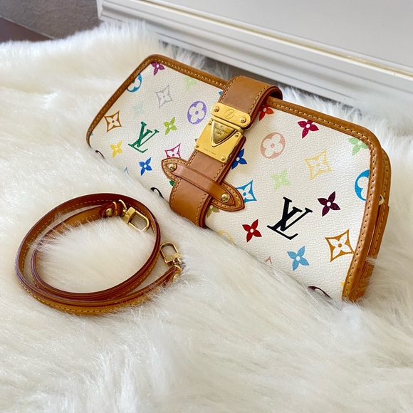 ❤️ SOLD‼️ Louis Vuitton Shirley Monogram White Multicolor - Picture 4 of 17